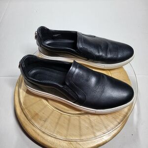 VERSACE COLLECTION men's shoe in black leather